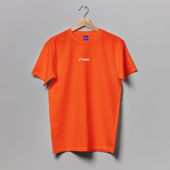  Camiseta de Algodão UAPPI Laranja